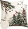 Christmas Pillow Covers 18x18 Inch,Outdoor Christmas Tree Decorative Throw Pillows Waterproof Set of 2,Winter Pillow Cases,Christmas Decorations for Couch Home Holiday Xmas Green Pine(7-18)